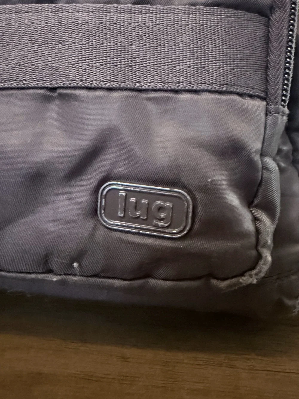 Compact Black Nylon Backpack by Lug